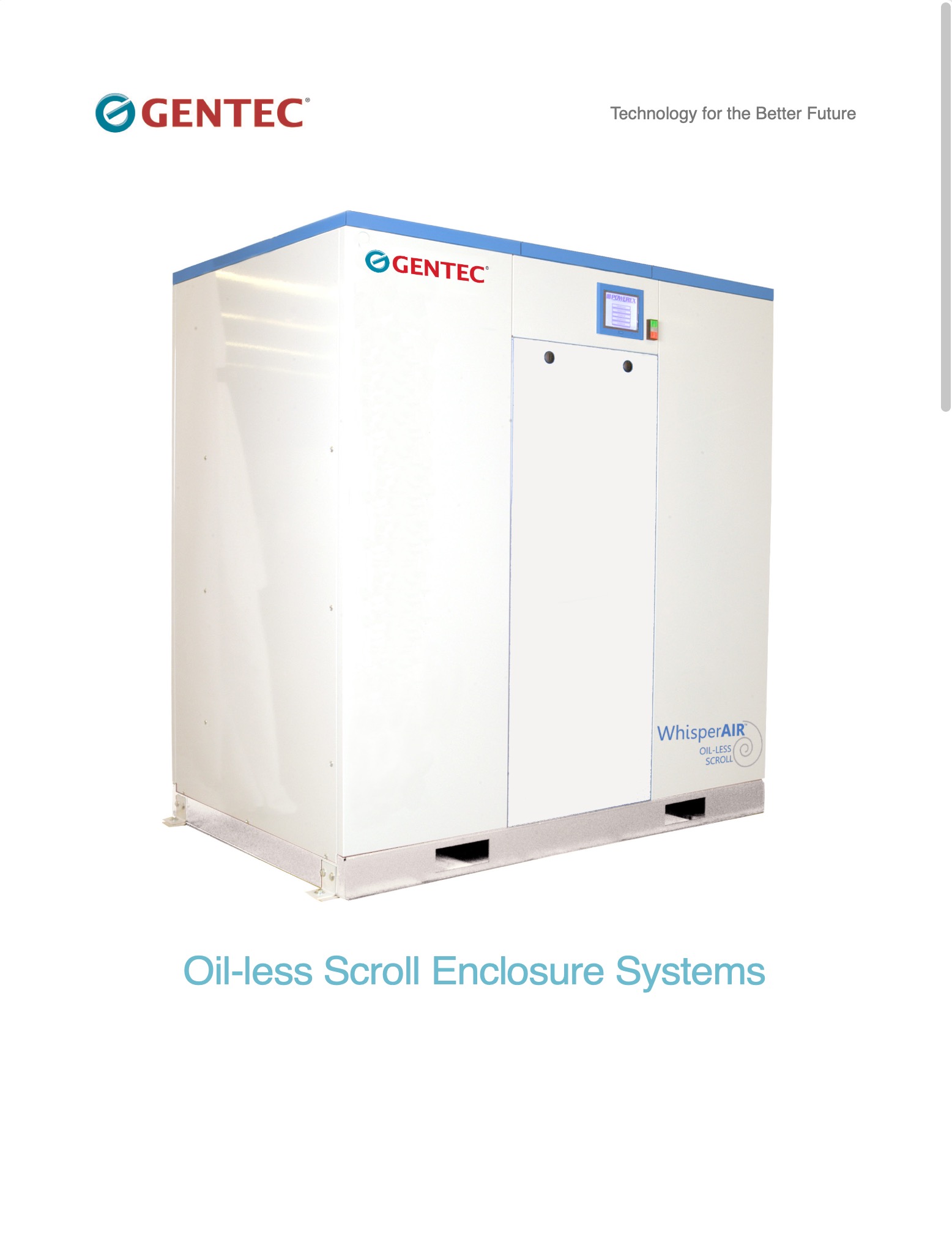 Oil-less Scroll Enclosure Systems